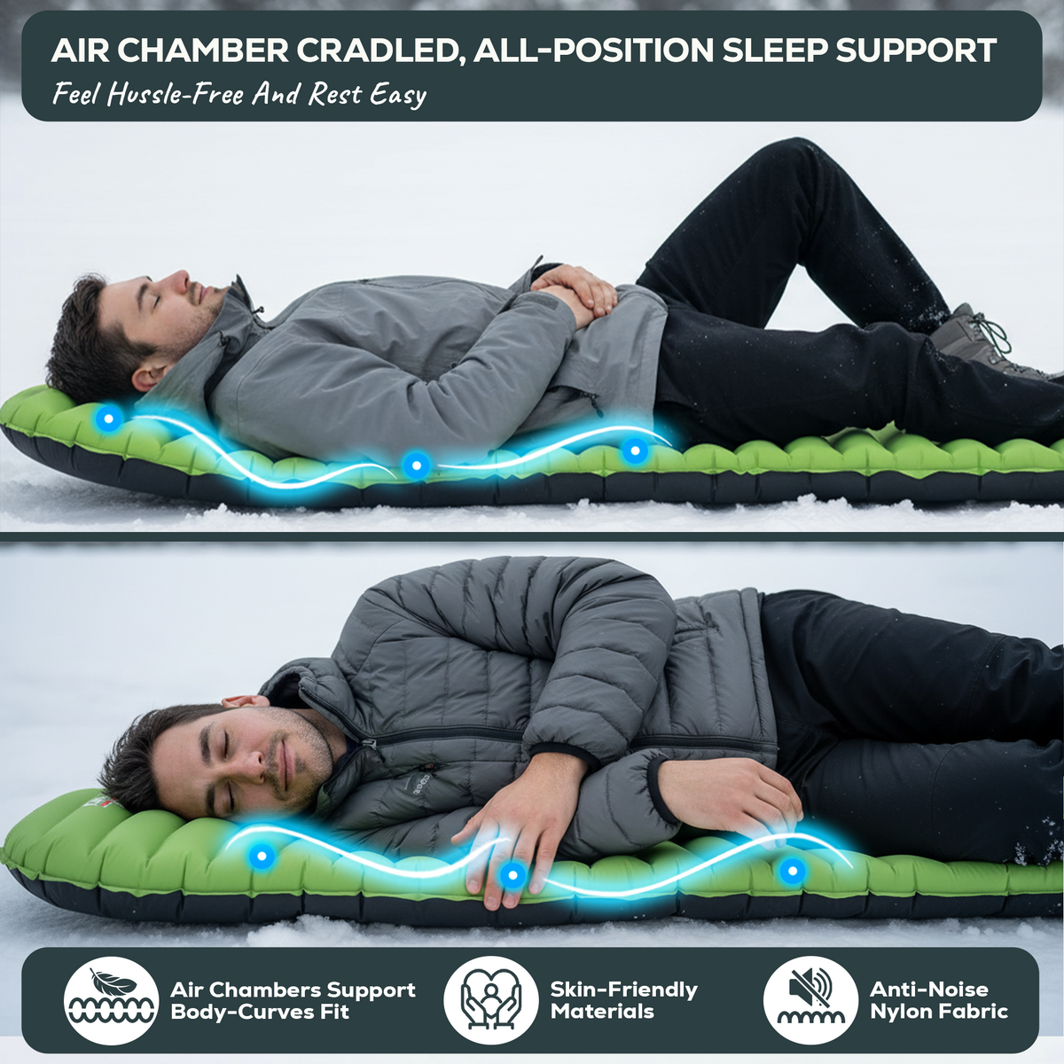 Gear Doctors ApolloAir 5.2 R-Value 17oz Ultralight Sleeping Pad